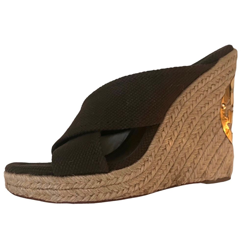 Tory Burch Kristen Espadrille Wedges size 6 1/2 - Picture 4 of 11